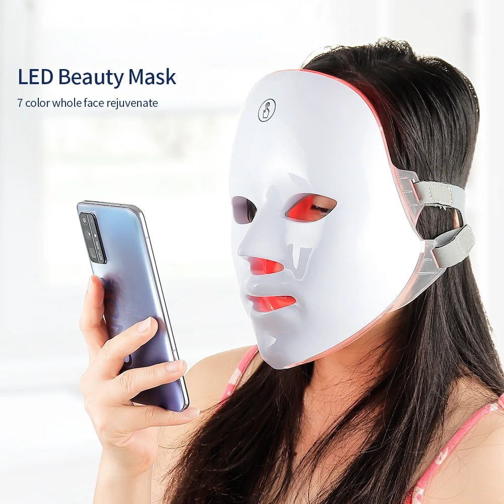 7 Colors LED Face Mask — Red Light Therapy